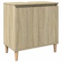 Set de muebles de baño 3 pzas madera contrachapada roble Sonoma de , Muebles de baño - Ref: Foro24-3307670, Precio: 166,73 €,...