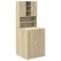 Mueble para lavadora 2 piezas madera de ingeniería roble Sonoma de , Accesorios para lavadoras y secadoras - Ref: Foro24-3307...