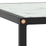 Mesa de centro negra con vidrio de mármol blanco 80x80x35 cm en Mesas de centro | Comprar online en Foru.es