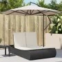 Tumbona doble con cojines ratán sintético negro de , Tumbonas - Ref: Foro24-368090, Precio: 303,79 €, Descuento: %