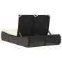 Tumbona doble con cojines ratán sintético negro de , Tumbonas - Ref: Foro24-368090, Precio: 303,79 €, Descuento: %