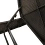 Tumbona doble con cojines ratán sintético negro de , Tumbonas - Ref: Foro24-368090, Precio: 303,79 €, Descuento: %
