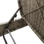 Double sun lounger with gray synthetic rattan cushions by , Loungers - Ref: Foro24-368092, Price: 313,44 €, Discount: %