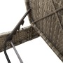 Tumbona doble con cojines ratán sintético gris de , Tumbonas - Ref: Foro24-368092, Precio: 267,39 €, Descuento: %