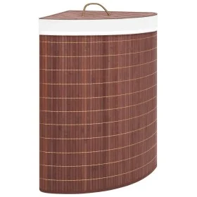 Cesto para la ropa sucia de esquina bambú marrón 60 L de vidaXL, Cestas para ropa - Ref: Foro24-320760, Precio: 36,72 €, Desc...