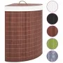 Cesto para la ropa sucia de esquina bambú marrón 60 L de vidaXL, Cestas para ropa - Ref: Foro24-320760, Precio: 36,72 €, Desc...