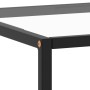 Mesa de centro negra con vidrio templado 100x50x35 cm en Mesas de centro | Comprar online en Foru.es