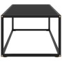 Mesa de centro negra con vidrio negro 100x50x35 cm en Mesas de centro | Comprar online en Foru.es