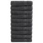 Toallas de baño 10 uds 100% algodón antracita 100x150 cm 600gsm de , Toallas - Ref: Foro24-137166, Precio: 169,63 €, Descuent...