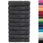 Toallas de baño 10 uds 100% algodón antracita 100x150 cm 600gsm de , Toallas - Ref: Foro24-137166, Precio: 169,63 €, Descuent...