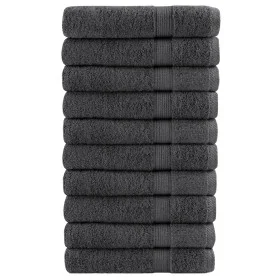 Toallas de sauna 10 uds 100% algodón antracita 80x200 cm 600gsm de , Toallas - Ref: Foro24-137170, Precio: 178,97 €, Descuent...