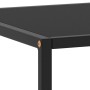 Mesa de centro negra con vidrio negro 100x50x35 cm en Mesas de centro | Comprar online en Foru.es