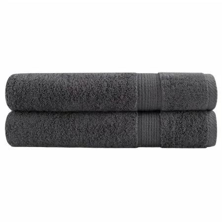 Toallas premium 2 uds 100% algodón antracita 100x200 cm 600 gsm de , Toallas - Ref: Foro24-137172, Precio: 57,09 €, Descuento: %