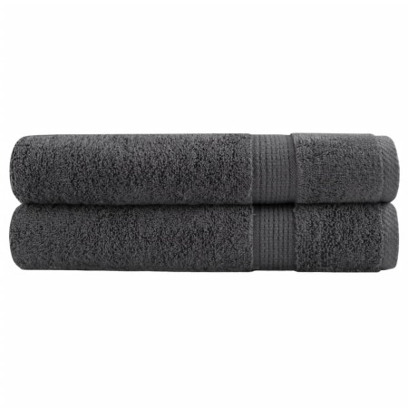 Toallas premium 2 uds 100% algodón antracita 100x200 cm 600 gsm de , Toallas - Ref: Foro24-137172, Precio: 60,44 €, Descuento: %