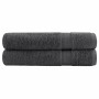 Toallas premium 2 uds 100% algodón antracita 100x200 cm 600 gsm de , Toallas - Ref: Foro24-137172, Precio: 60,44 €, Descuento: %