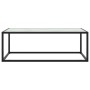 Mesa de centro negra con vidrio de mármol blanco 100x50x35 cm en Mesas de centro | Comprar online en Foru.es