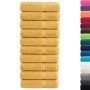 Toallas de mano 10 uds 100% algodón amarillo 50x100 cm 600 gsm de , Toallas - Ref: Foro24-137283, Precio: 69,51 €, Descuento: %
