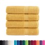 Toallas de baño 4 uds 100% algodón amarillo 100x150 cm 600 gsm de , Toallas - Ref: Foro24-137288, Precio: 75,94 €, Descuento: %