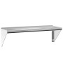 Estante de pared de acero inoxidable plateado 100x30x31 cm de , Estantes y estanterías - Ref: Foro24-30273, Precio: 73,71 €, ...