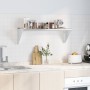 Estante de pared de acero inoxidable plateado 100x30x31 cm de , Estantes y estanterías - Ref: Foro24-30273, Precio: 73,71 €, ...