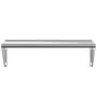Estante de pared de acero inoxidable plateado 100x30x31 cm de , Estantes y estanterías - Ref: Foro24-30273, Precio: 61,14 €, ...