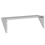 Estante de pared de acero inoxidable plateado 100x30x31 cm de , Estantes y estanterías - Ref: Foro24-30273, Precio: 73,71 €, ...