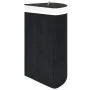 Cesto para la ropa sucia de esquina bambú negro 60 L de vidaXL, Cestas para ropa - Ref: Foro24-320762, Precio: 50,34 €, Descu...