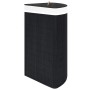 Cesto para la ropa sucia de esquina bambú negro 60 L de vidaXL, Cestas para ropa - Ref: Foro24-320762, Precio: 51,90 €, Descu...