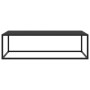 Mesa de centro negra con vidrio negro 120x50x35 cm en Mesas de centro | Comprar online en Foru.es