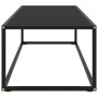 Mesa de centro negra con vidrio negro 120x50x35 cm en Mesas de centro | Comprar online en Foru.es