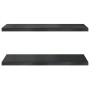 Estantes de pared 2 uds acero inoxidable negro 75x40x3 cm de , Estantes y estanterías - Ref: Foro24-30290, Precio: 51,81 €, D...