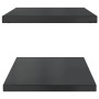 Estantes de pared 2 uds acero inoxidable negro 75x40x3 cm de , Estantes y estanterías - Ref: Foro24-30290, Precio: 51,81 €, D...