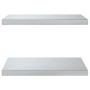 Estantes de pared 2 uds acero inoxidable plateado 50x40x3 cm de , Estantes y estanterías - Ref: Foro24-30284, Precio: 38,16 €...