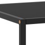 Mesa de centro negra con vidrio negro 120x50x35 cm en Mesas de centro | Comprar online en Foru.es
