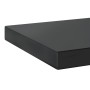 Estantes de pared 2 uds acero inoxidable negro 75x23,5x3 cm de , Estantes y estanterías - Ref: Foro24-30292, Precio: 40,61 €,...