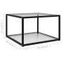Mesa de centro transparente vidrio templado 60x60x35 cm en Mesas de centro | Comprar online en Foru.es