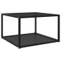 Mesa de centro negra vidrio templado 60x60x35 cm en Mesas de centro | Comprar online en Foru.es