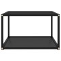 Mesa de centro negra vidrio templado 60x60x35 cm en Mesas de centro | Comprar online en Foru.es