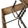 Doppel-Liegestuhl mit Kissen und Sonnenschirm aus synthetischem Rattan in Beige. von , Liegen - Ref: Foro24-368084, Preis: 29...