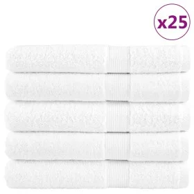 Toallas de sauna 25 uds 100% algodón blanco 80x200 cm 600 gsm de , Toallas - Ref: Foro24-137139, Precio: 428,22 €, Descuento: %