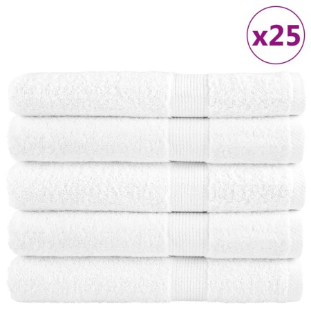 Toallas de sauna 25 uds 100% algodón blanco 80x200 cm 600 gsm de , Toallas - Ref: Foro24-137139, Precio: 436,06 €, Descuento: %