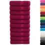 Toallas de baño 10 uds 100% algodón burdeos 100x150 cm 600 gsm de , Toallas - Ref: Foro24-137217, Precio: 169,63 €, Descuento: %