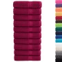 Toallas de baño 10 uds 100% algodón burdeos 100x150 cm 600 gsm de , Toallas - Ref: Foro24-137217, Precio: 170,31 €, Descuento: %
