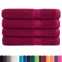 Toallas premium 4 uds 100% algodón burdeos 100x200 cm 600 gsm de , Toallas - Ref: Foro24-137222, Precio: 105,80 €, Descuento: %