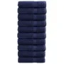 Toallas de ducha 10 uds algodón azul marino 70x140 cm 600gsm de , Toallas - Ref: Foro24-137262, Precio: 122,17 €, Descuento: %