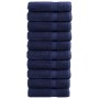 Toallas de ducha 10 uds algodón azul marino 70x140 cm 600gsm de , Toallas - Ref: Foro24-137262, Precio: 129,83 €, Descuento: %