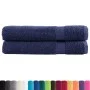 Toallas premium 2 uds 100% algodón azul marino 100x200cm 600gsm de , Toallas - Ref: Foro24-137269, Precio: 57,21 €, Descuento: %