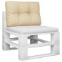 Cojín para sofá de palets de tela beige 50x40x12 cm de , Cojines para sillas y sofás - Ref: Foro24-360538, Precio: 23,64 €, D...