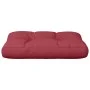 Cojín para sofá de palets de tela rojo tinto 50x40x12 cm de , Cojines para sillas y sofás - Ref: Foro24-360544, Precio: 22,49...