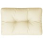Cojín para sofá de palets tela crema 60x40x12 cm de , Cojines para sillas y sofás - Ref: Foro24-360559, Precio: 31,15 €, Desc...